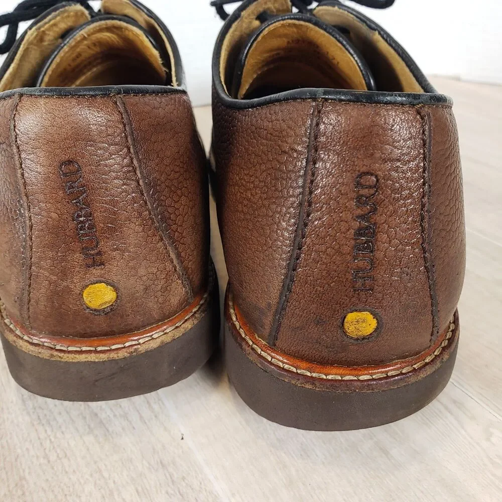 Samuel Hubbard Founder Oxford Men’s 10 Brown Pebble Leather Comfort Shoe